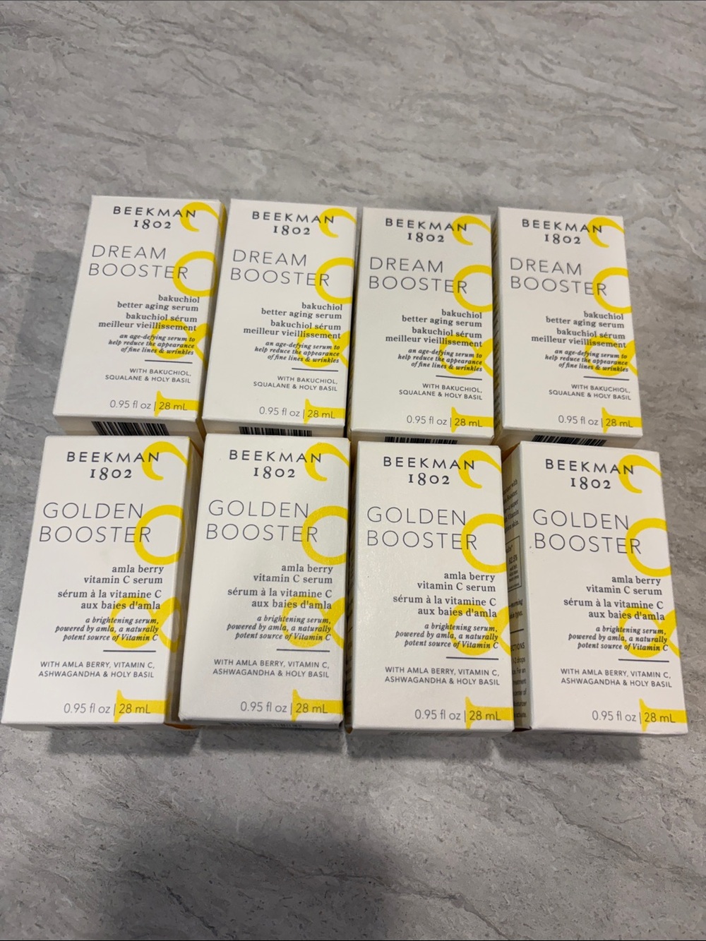 Beekman 1802 Dream & Golden Booster Set — White & Yellow Packaging